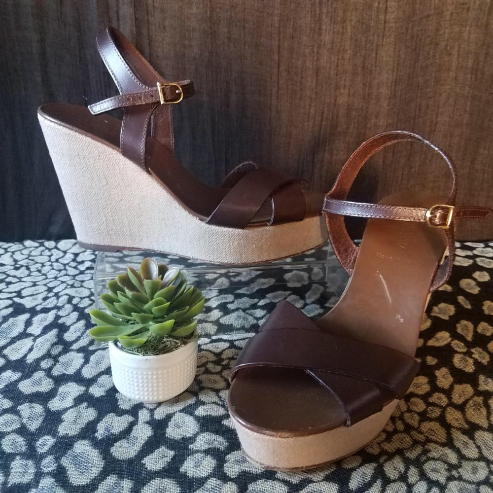 J.CREW BROWN SHOES SIZE 8